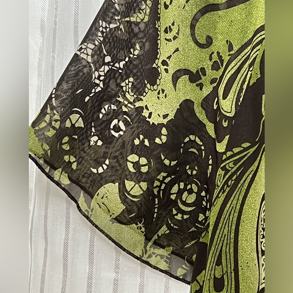 “Apt. 9” Top Greens, Browns, Tans (XL) Elastic Trim/Stretch Excellent Condition - Picture 6 of 6